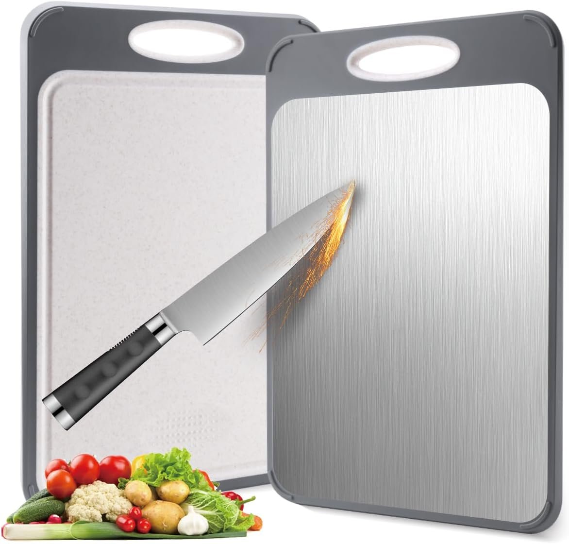 2-in-1 Cutting Boards: A Practical Guide to Stainless Steel and Wheat Straw Kitchen Boards